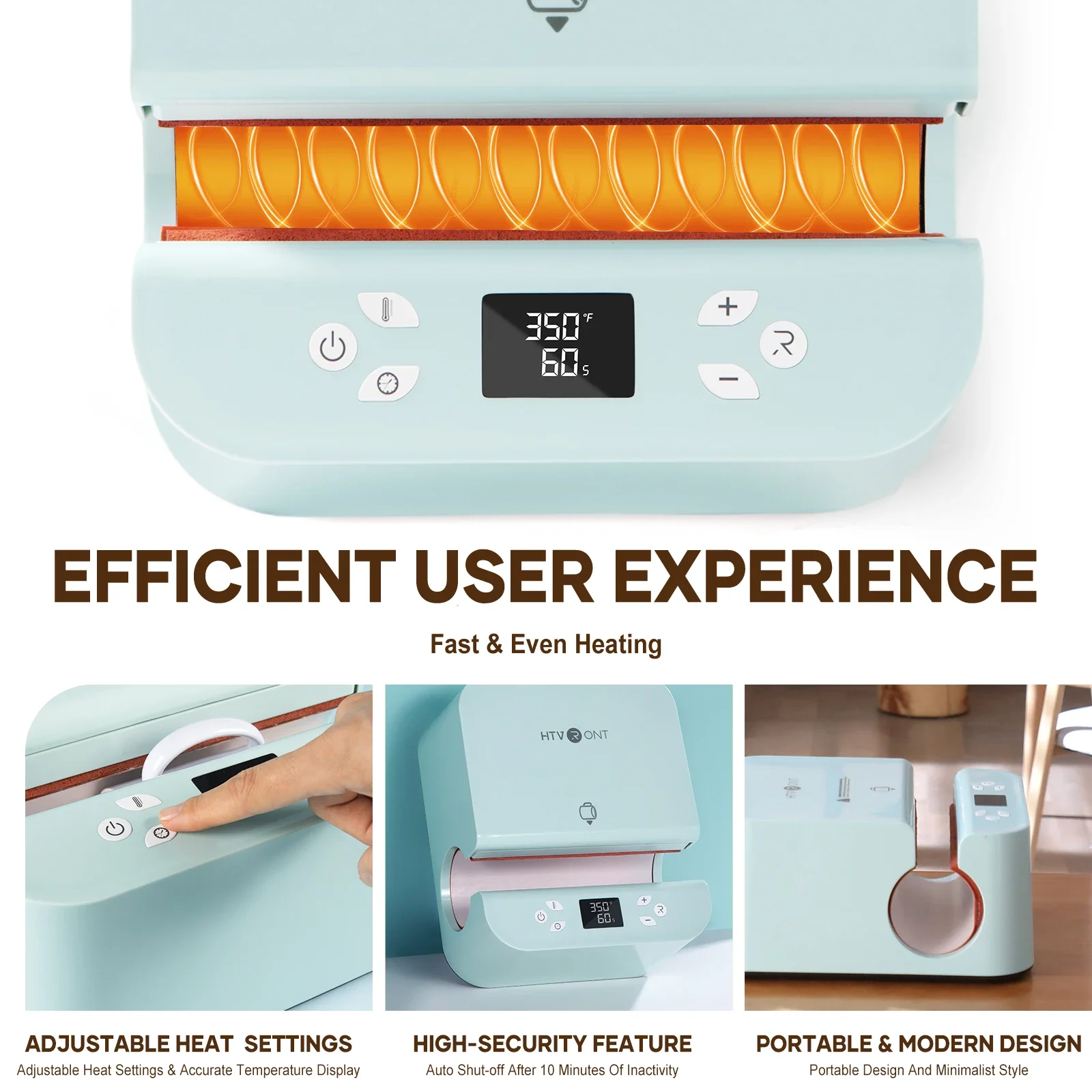 HTVRONT Automatic Mug Heat Press Machine DIY Sublimation Auto Pressure Tumbler Heat Press+11-20 OZ Sublimation Tumblers Cups - Image 5