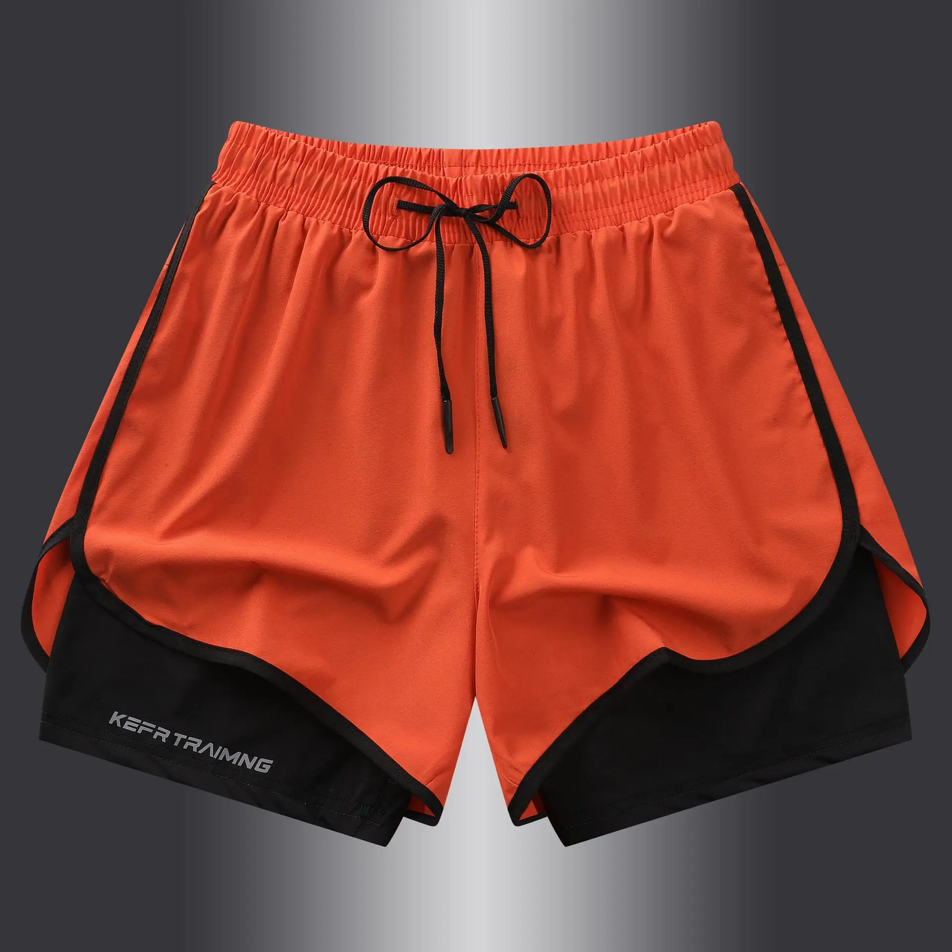 Men's Summer Hot-selling Anti-exposure Double-layer Sports Casual Shorts Running Fitness Three-quarter Pants - Image 2