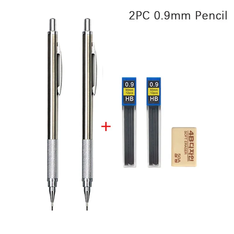 0.3 0.5 0.7 0.9 1.3 2.0mm Mechanical Pencil Set Full Metal Art Drawing Painting Automatic Pencil with Leads Office School Supply - Image 14