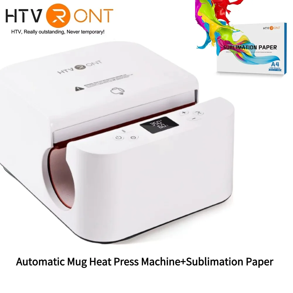 HTVRONT Automatic Mug Heat Press Machine DIY Sublimation Auto Pressure Tumbler Heat Press+11-20 OZ Sublimation Tumblers Cups - Image 9