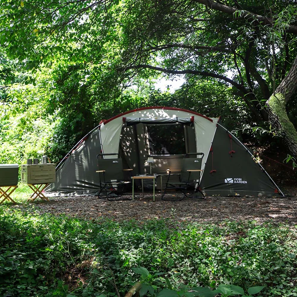 MOBI GARDEN Camping Tunnel Tent Outdoor Living Tent Windproof Rainproof Portable - Image 2