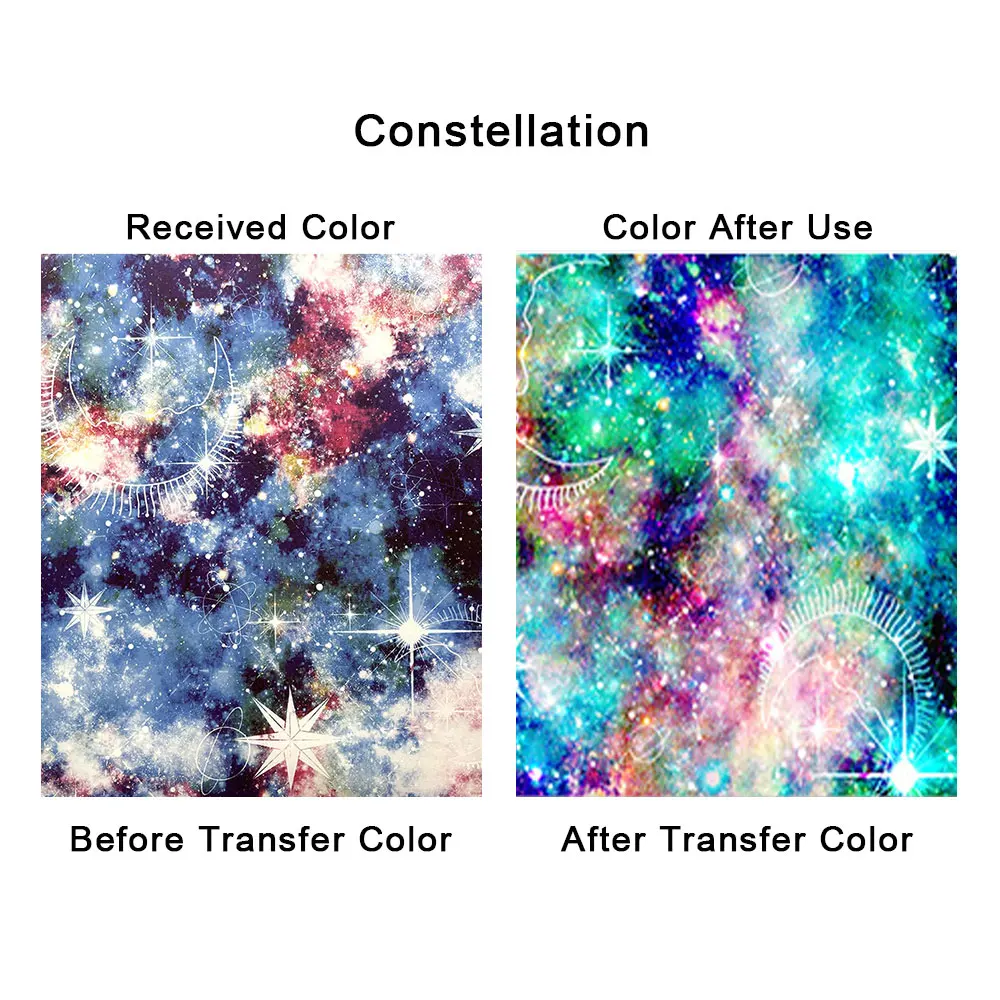 Infusible Ink Transfer Sheet 12" x 10"/19"/39" Galaxy Sublimation Transfer Paper for cut Mug DIY T- Shirts Coasters Tote Bags - Image 10