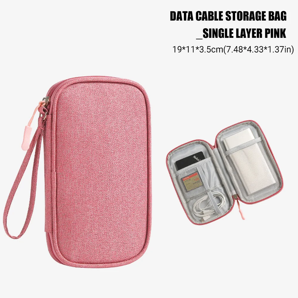 Travel Portable Digital Accessories Storage Bag Organizer of Mobile Phone Bag U Disk Charging Bank Mobile Data Cable Storage Bag - Image 7