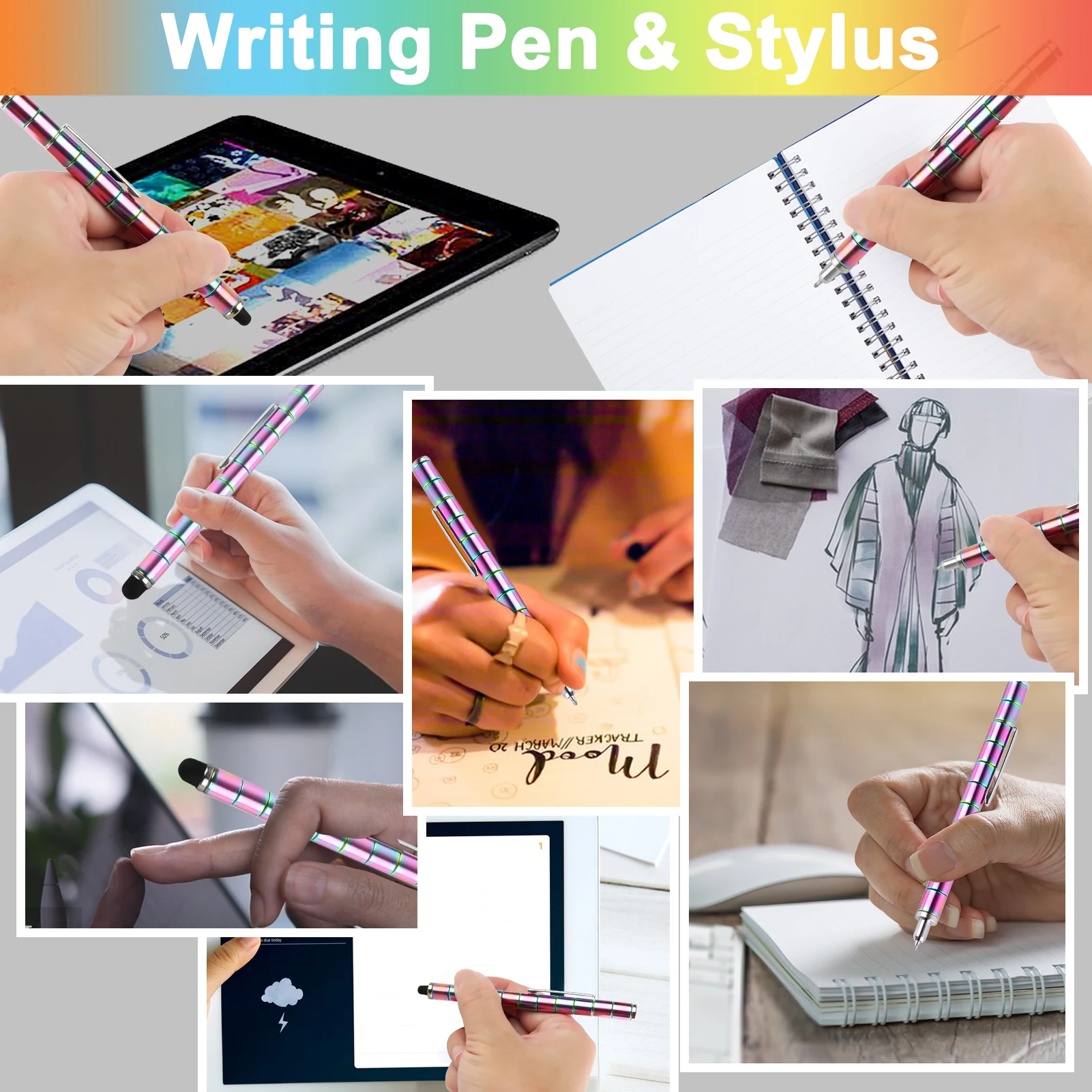 Fidget Magnetic Pen Toy, Magnet Polar Pen, Decompression Writing Pen for Anxiety Relief, Finger Spinning Gifts for kids and Teen - Image 2