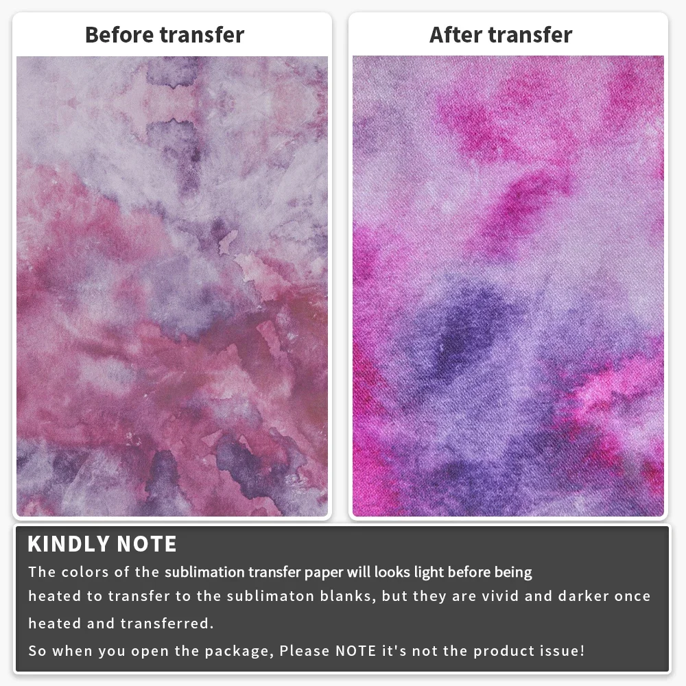 XFX Transfer Paper Vinyl Ink 1 Pcs 12*12 in Watercolor Heat Sublimation Paper Ink Vinyl for T-shirt Joy DIY Mug Garden Flag - Image 2