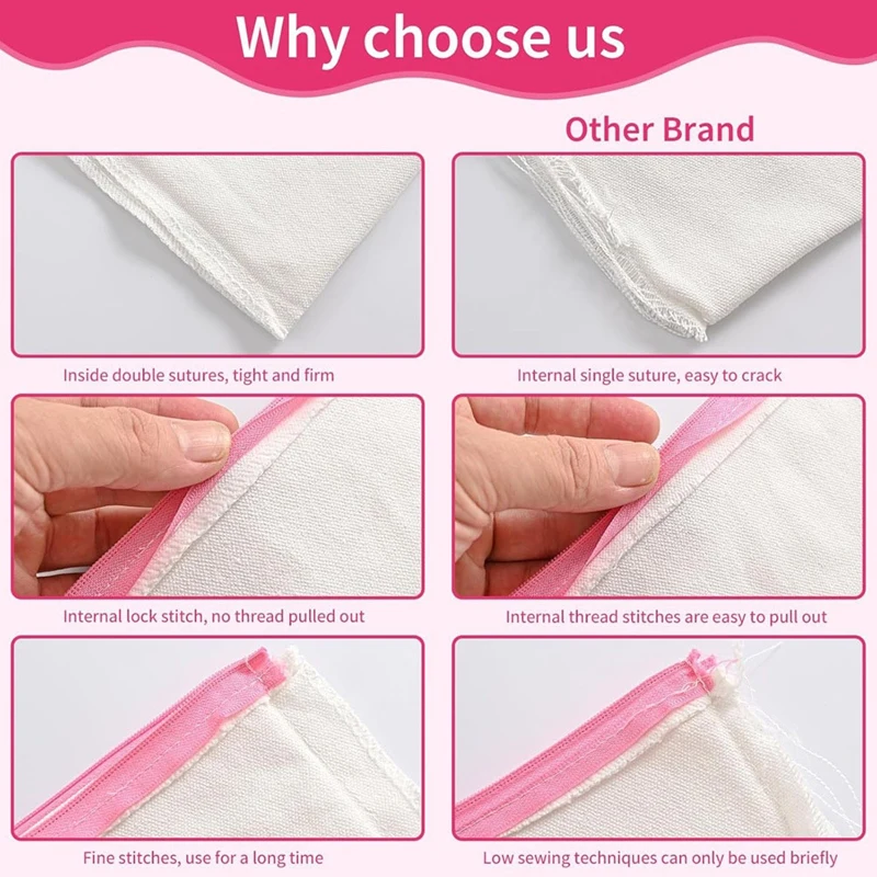 Sublimation Blank Canvas Cosmetic Bags Bulk,DIY Heat Transfer Cosmetic Bags, Clear Sublimation Blank Bags With Zipper - Image 6