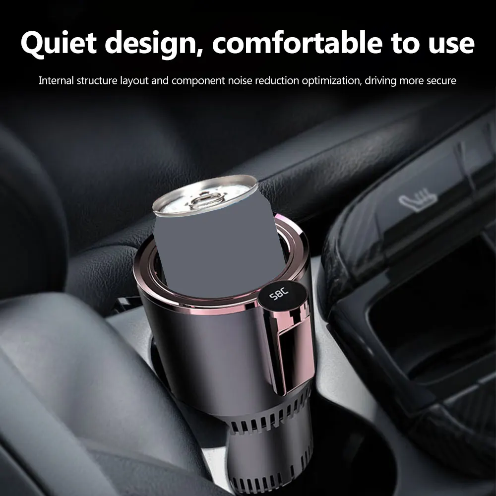 2 in1 Hot And Cold Car Smart Cup Drinks Holders Digital Temperature Display Drink Cup Warmer Cooler For Home Office - Image 5