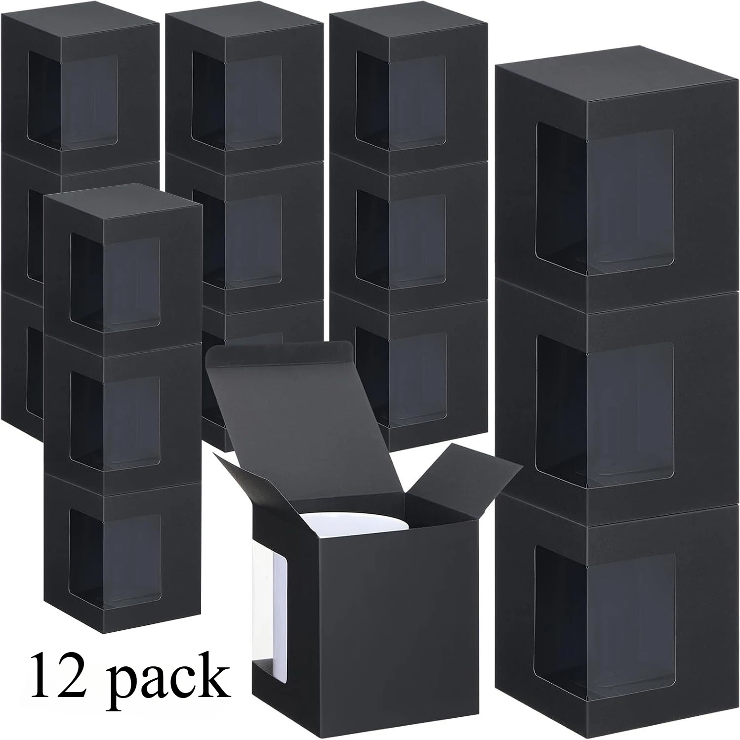 12Pack Gift Boxes for Sublimation Mugs, Coffee Mugs Boxes with Window, Packaging Box Gift for Blanks Sublimation - Image 8