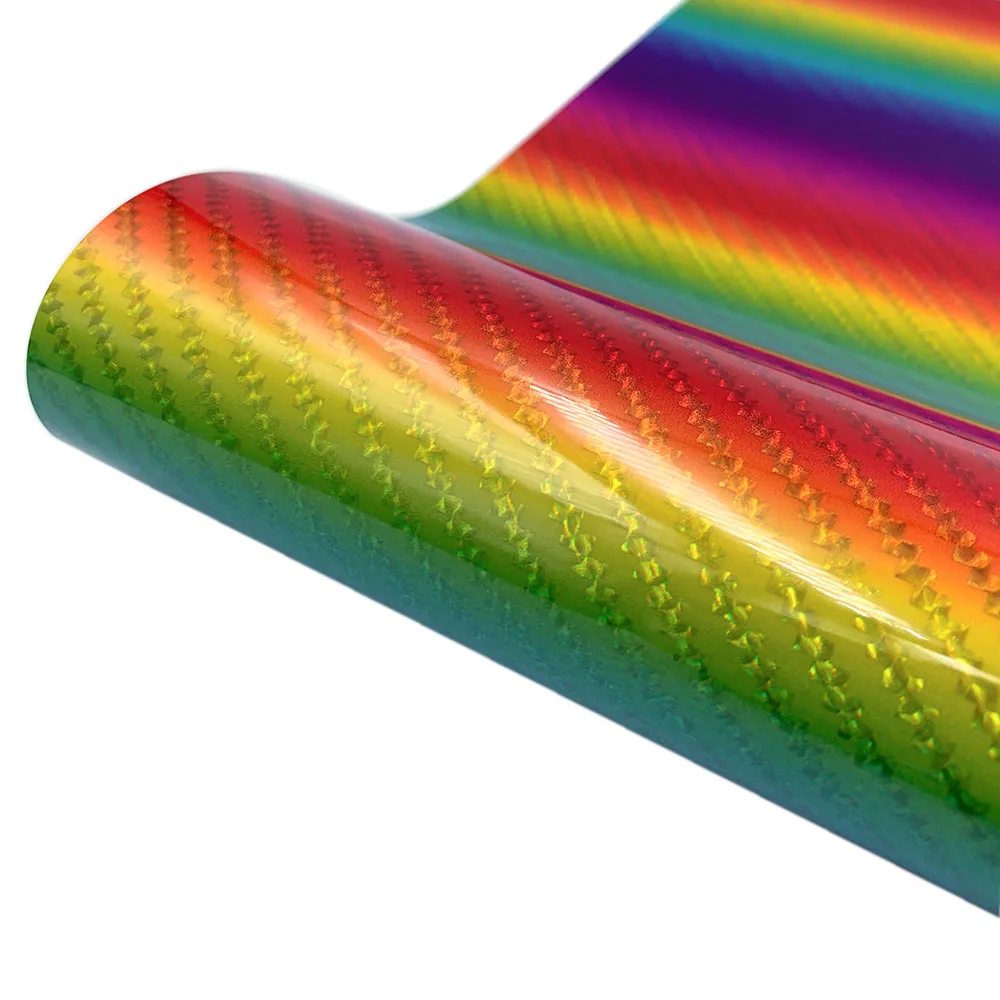 12in x 10in Holographic Rainbow Adhesive Vinyl Film Sheet Mugs Cup Window Ceramics Holiday Decoration For Cut - Image 7