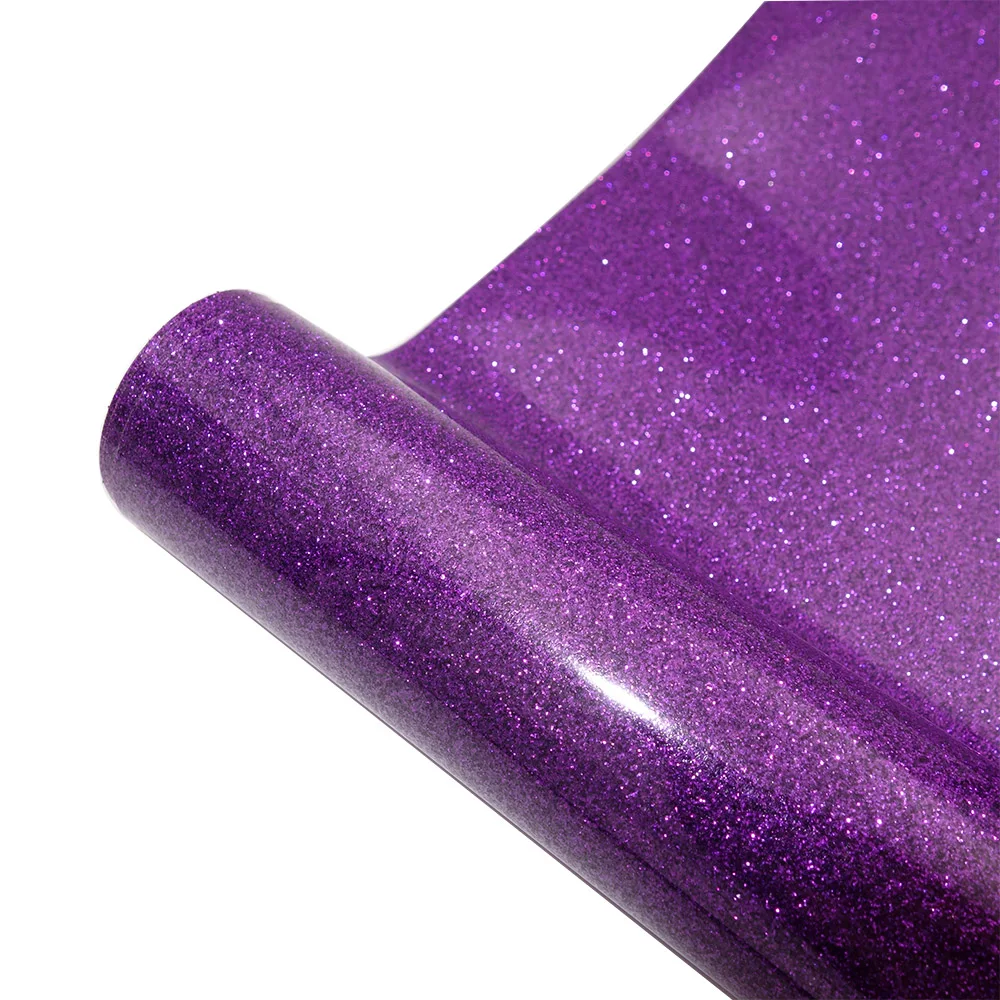 22 Colors Heat Transfer Glitter Vinyl Iron On For clothes Easy To Weed HTV Shirt High Elastic Decor Film Easy To Cut - Image 16