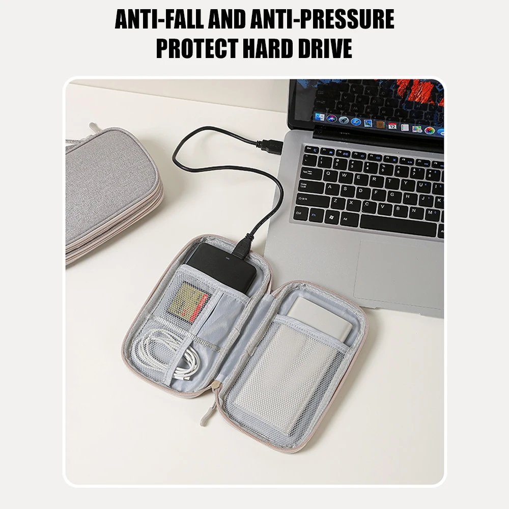 Travel Portable Digital Accessories Storage Bag Organizer of Mobile Phone Bag U Disk Charging Bank Mobile Data Cable Storage Bag - Image 3