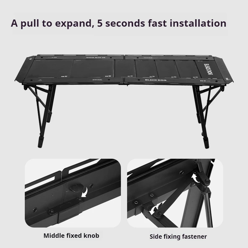Naturehike BLACKDOG 100 Style Moves Igt Tactical Camping Table Freely Matched Quickly Installed With Load-Bearing Capacity 40KG - Image 5