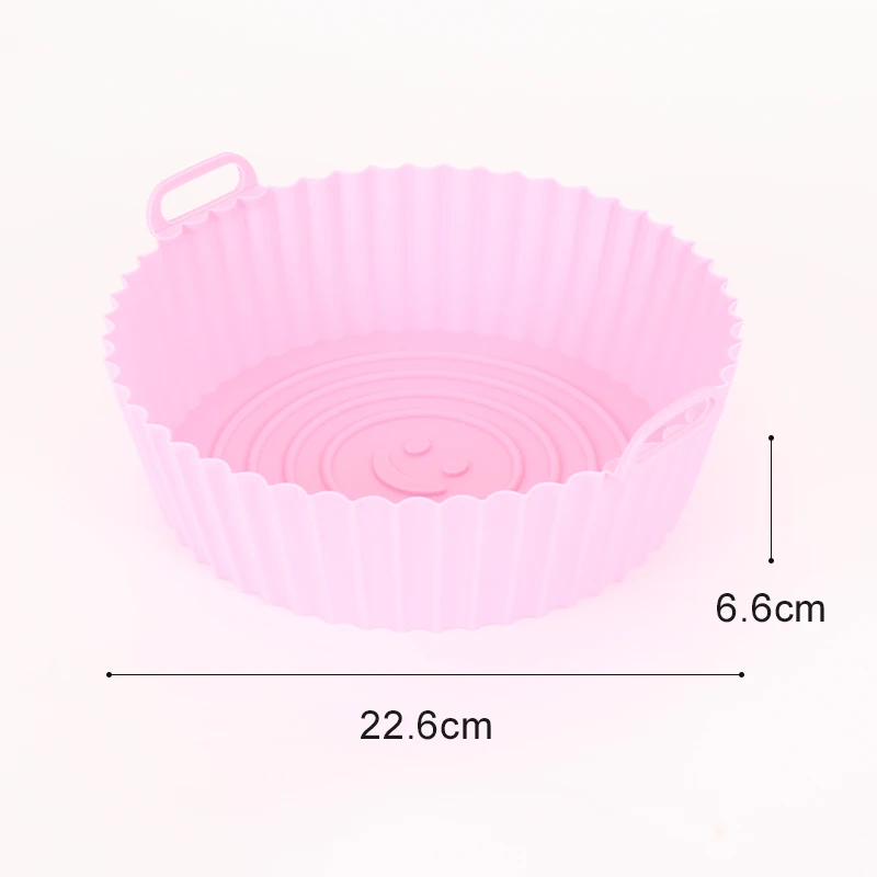 Silicone Basket Pot Tray Airfryer Liner For Air Fryer Reusable Container Accessories Pan Baking Mold Canister Shape Protector - Image 11
