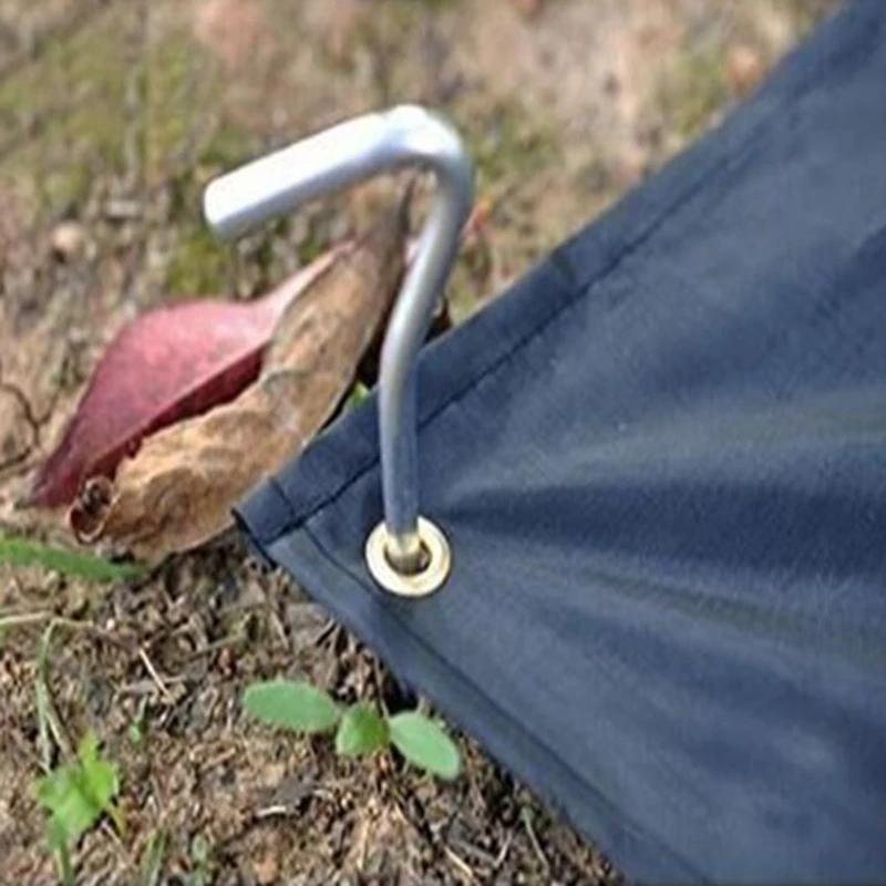 12 Pcs Metal Heavy Duty Camping Pegs Anchors Stakes Tent Canopy Stakes Durbable - Image 4