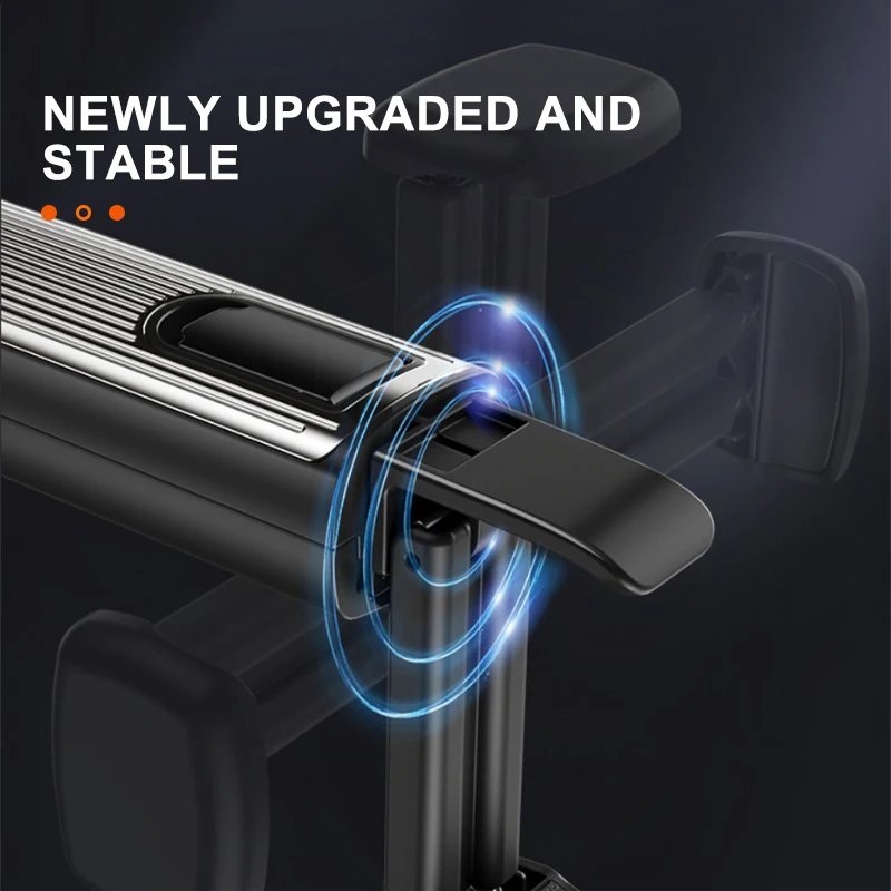 SEAMETAL 2 in 1 Car Seat Back Hook with Phone Holder Stable Headrest Hanging Hook Anti Slip Silicone Pad Hidden Rear Row Hanger - Image 2