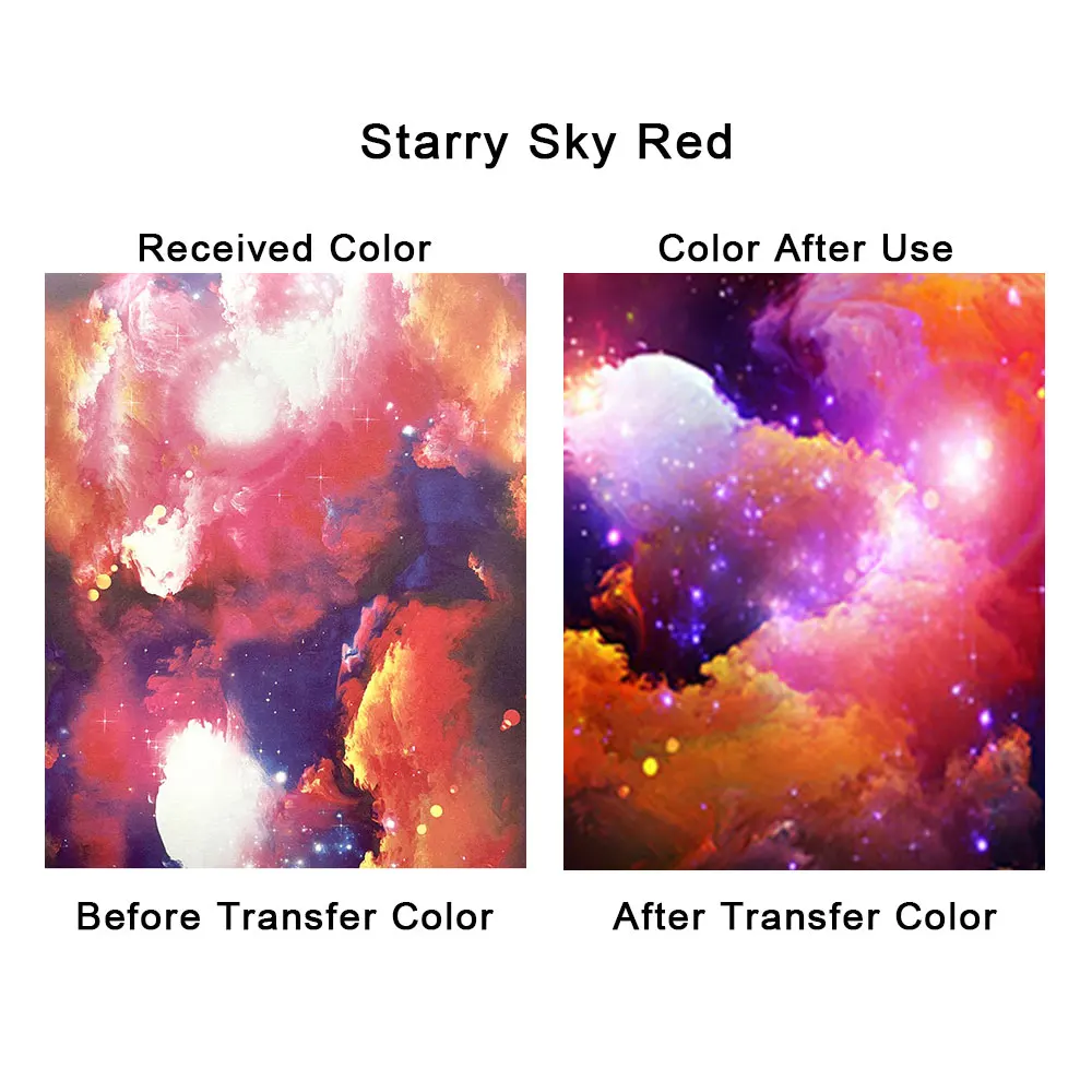 Infusible Ink Transfer Sheet 12" x 10"/19"/39" Galaxy Sublimation Transfer Paper for cut Mug DIY T- Shirts Coasters Tote Bags - Image 11