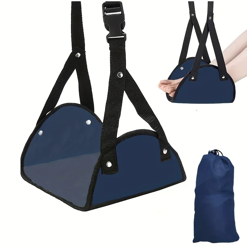 Airplane Footrest With Adjustable Strap, Portable Hammock Leg Rest, Perfect Travel Accessories - Image 9