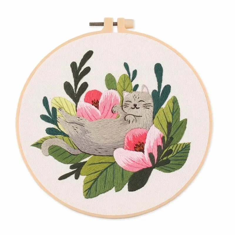 2024 New Embroidery Diy Material Package Kit Cat Pattern Cross Stitch Table Painting Hanging Picture - Image 10