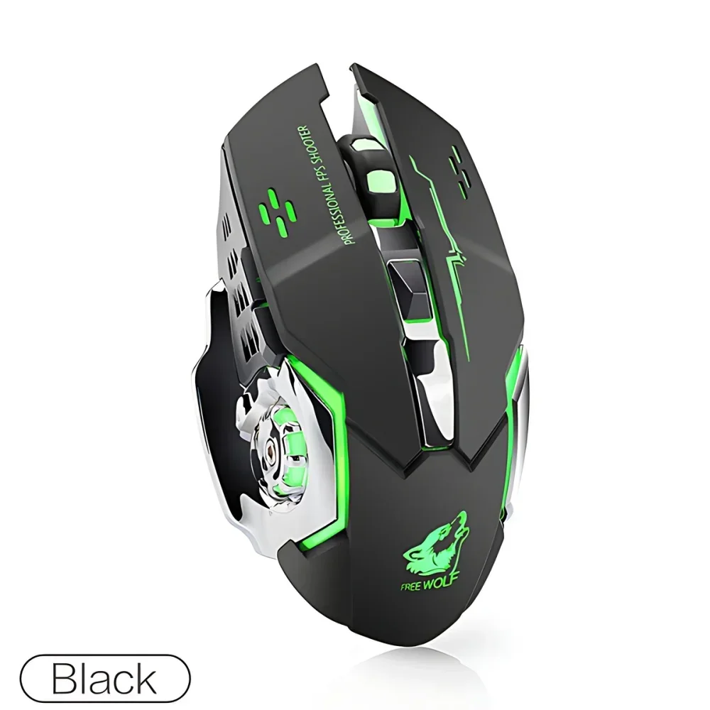 STONEGO 2.4G Wireless Bluetooth Mouse USB Computer Game Mouse with Receiver LED Colorful Changing Optical Silent Ergonomic - Image 7