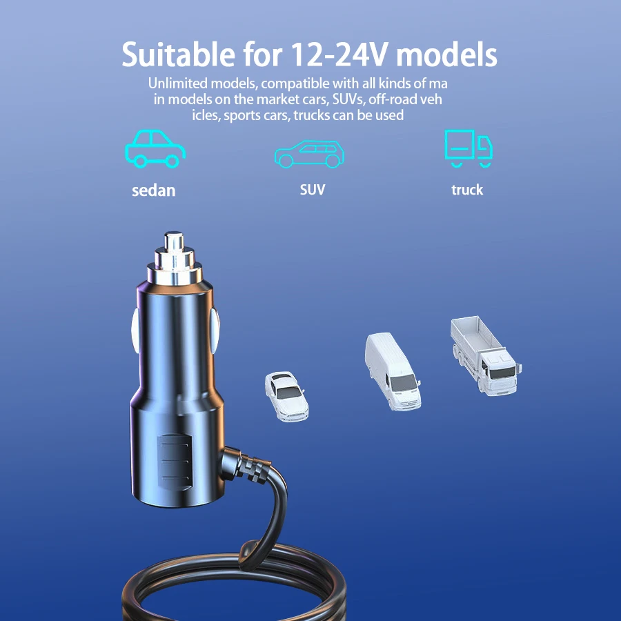 12V/24V Multi-Function Charger USB Fast Charging Can Charge Multiple Devices At The Same Time, One Tow And Four Car Chargers - Image 5