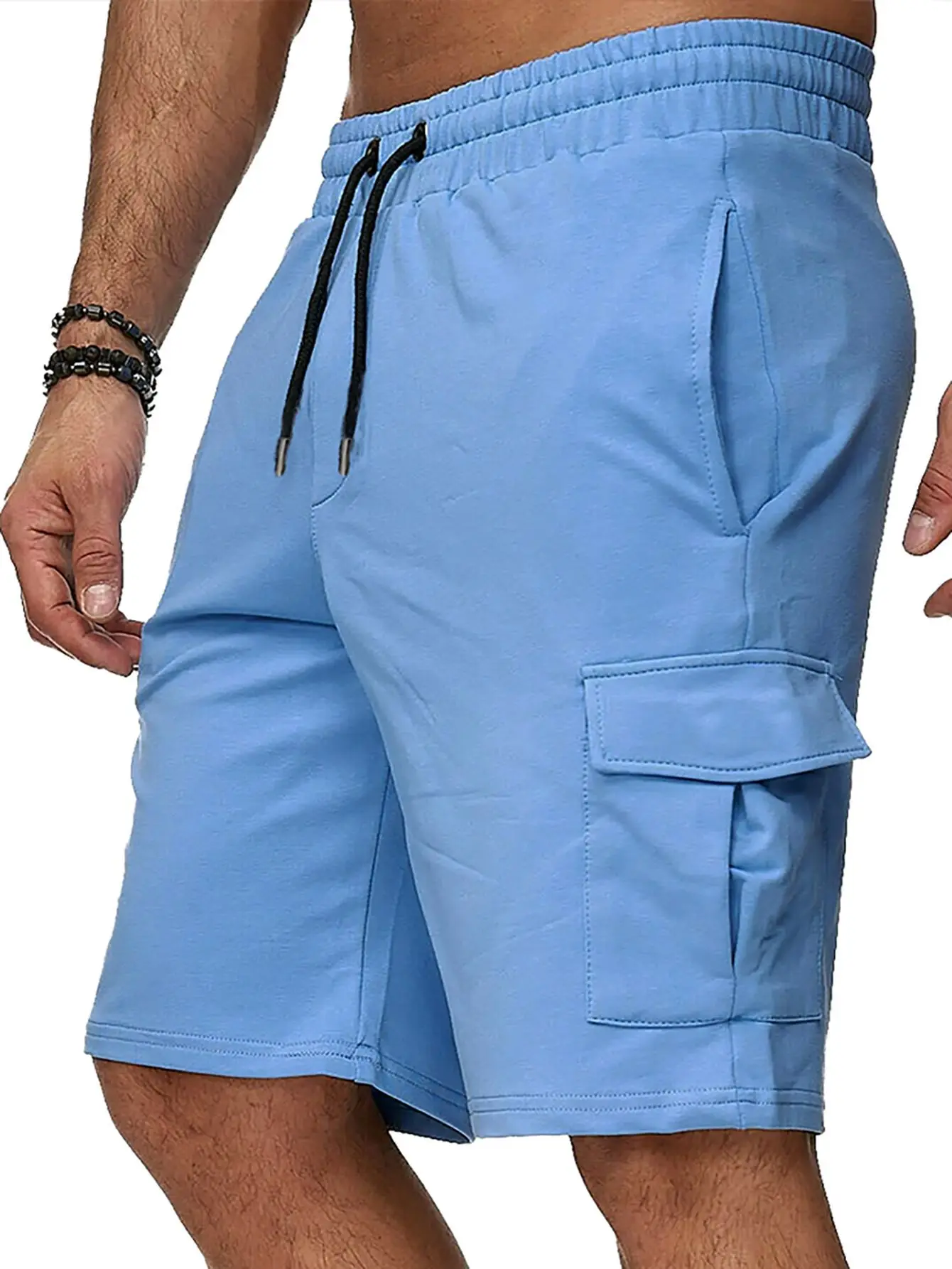 Running Shorts, Athletic Work Pants, Multi-Pocket Shorts Fitness Pantses, Athletic Casual 5/10 Pants - Image 7