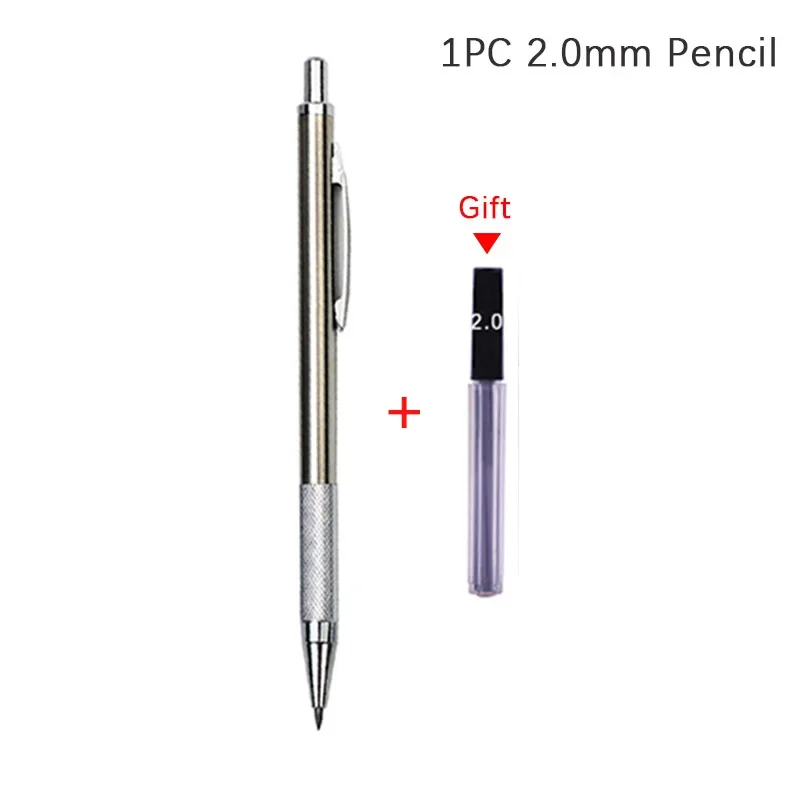 0.3 0.5 0.7 0.9 1.3 2.0mm Mechanical Pencil Set Full Metal Art Drawing Painting Automatic Pencil with Leads Office School Supply - Image 19