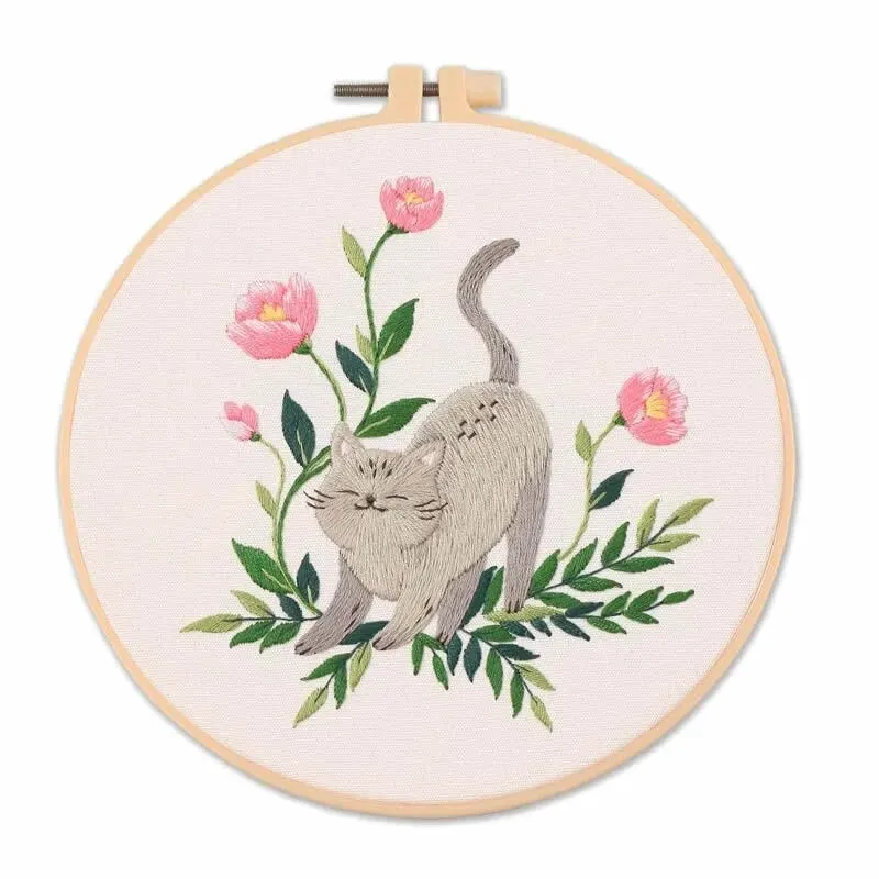 2024 New Embroidery Diy Material Package Kit Cat Pattern Cross Stitch Table Painting Hanging Picture - Image 6