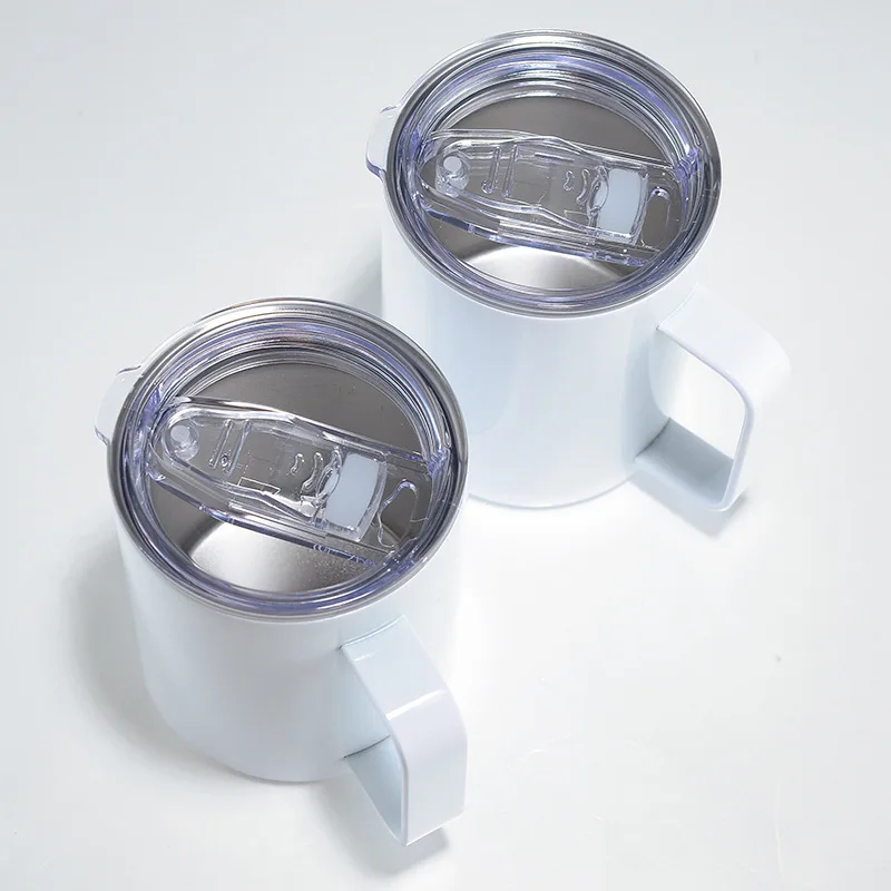 Sublimation Blanks Tumbler Coffee Mugs Milk Cup With Handle Lid Double Wall Stainless Steel Water Bottle Insulated Car Cup - Image 5