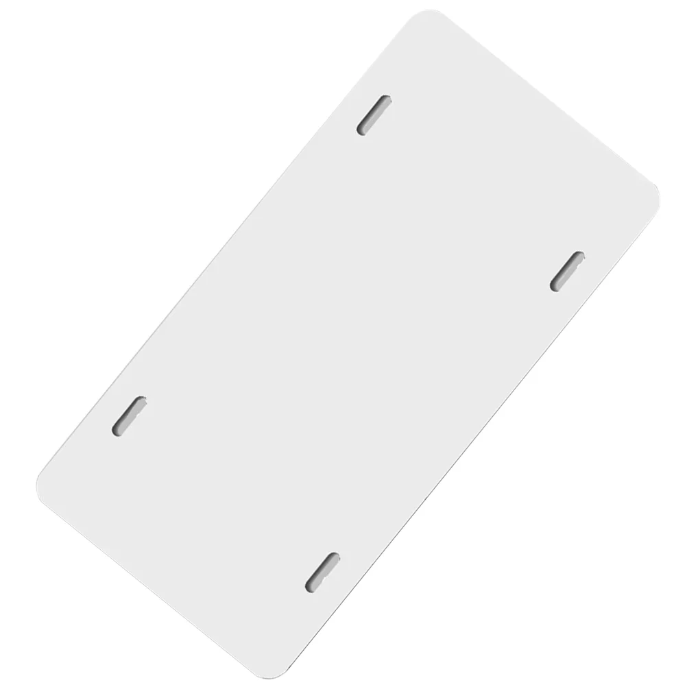 Blank License Plates DIY for Car Heat Transfer Automotive Sublimation Vehicle White Metal - Image 2