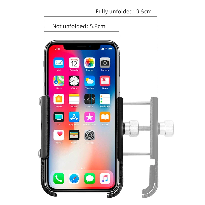 iBudim Bike Phone Holder 360 Rotation Bicycle Phone Holder for 4.7-7.0 inch Devices Motorcycle Handlebar Mobile Phone Stand - Image 4