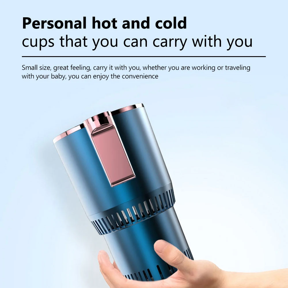 2 in1 Hot And Cold Car Smart Cup Drinks Holders Digital Temperature Display Drink Cup Warmer Cooler For Home Office - Image 3