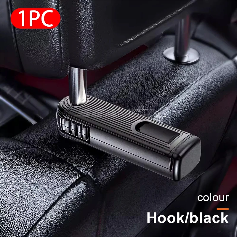 SEAMETAL 2 in 1 Car Seat Back Hook with Phone Holder Stable Headrest Hanging Hook Anti Slip Silicone Pad Hidden Rear Row Hanger - Image 7