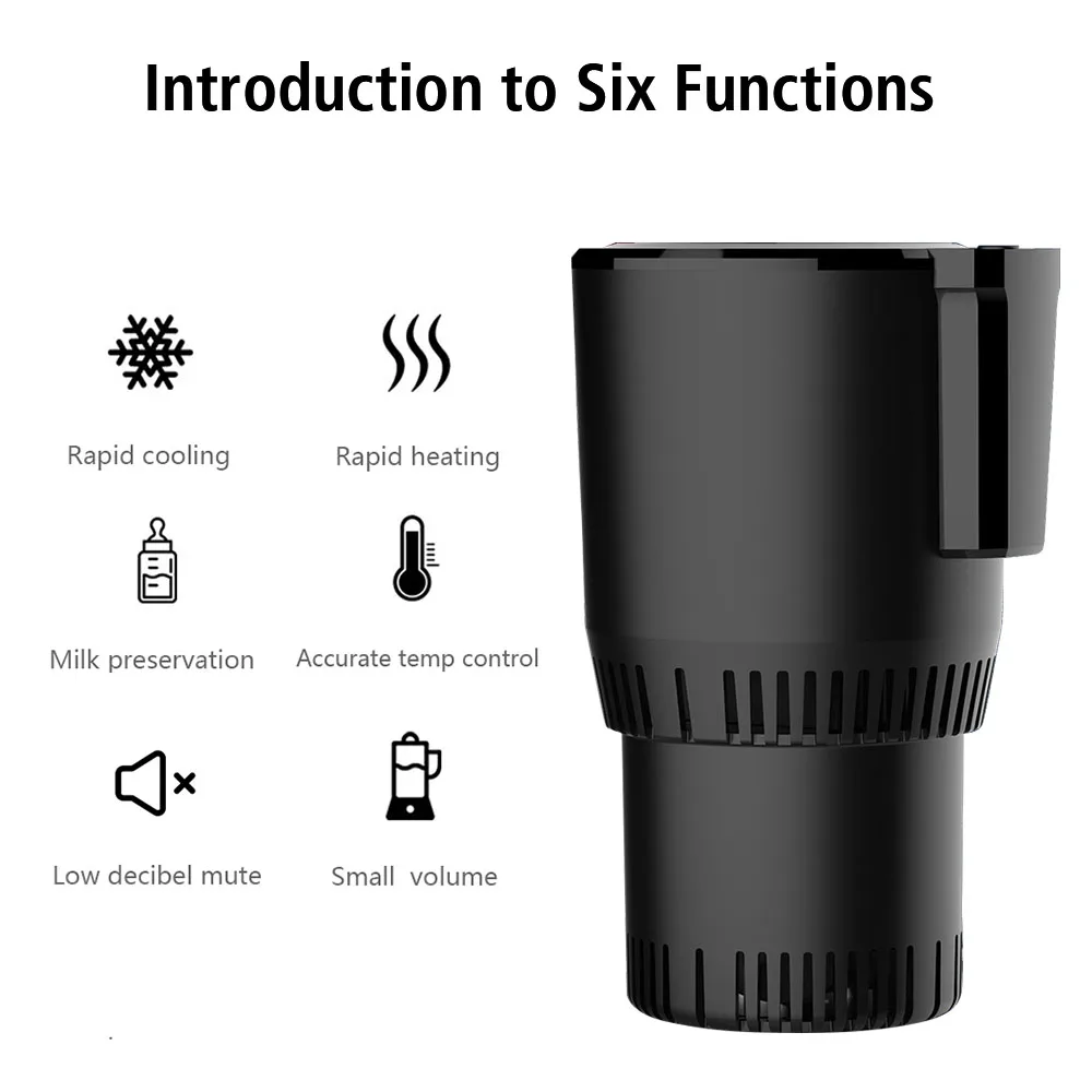 Smart Cup Heat Preservation Portable Water Warmer Bottle Car Cooling Heating Cup Holder Rapid Refrigeration Kettle DC 12V - Image 3