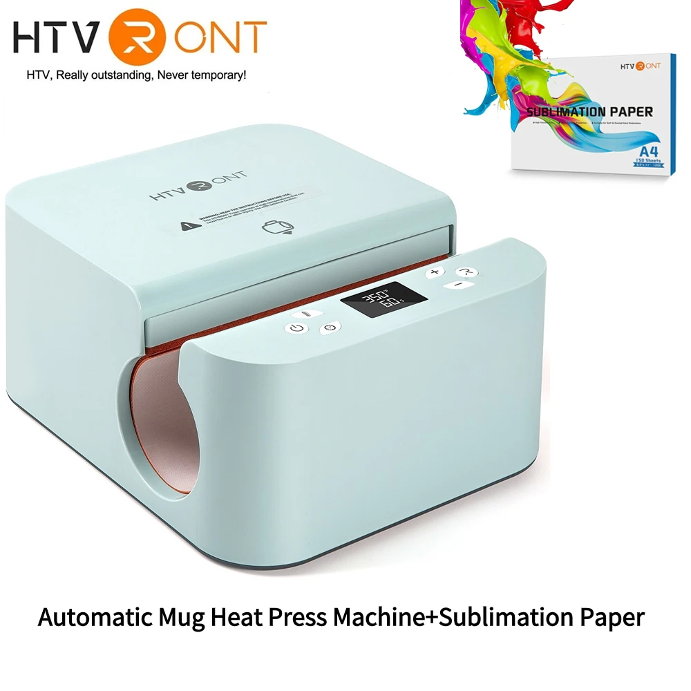 HTVRONT Automatic Mug Heat Press Machine DIY Sublimation Auto Pressure Tumbler Heat Press+11-20 OZ Sublimation Tumblers Cups - Image 14