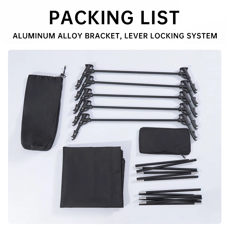 Outdoor Ultralight Camping cot, Hiking Folding Bed, Tent Foldable Bed Marching Bed, Aluminum alloy Single Cot - Image 6