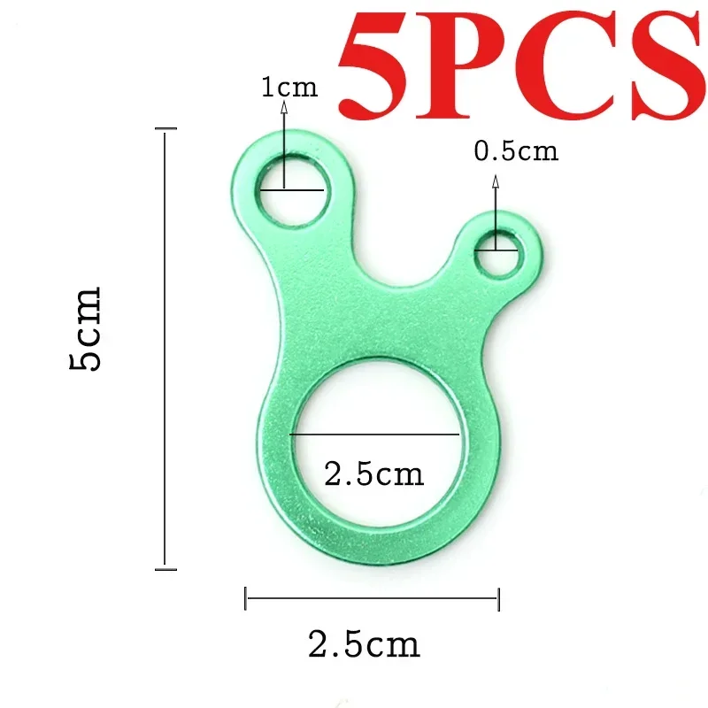 5pcs Fast Binding Tent Adjustment Buckle Camping Anti Slip Explore Outdoor Climb Rope Survival Equipment 3hole Snail Shape Parts - Image 7