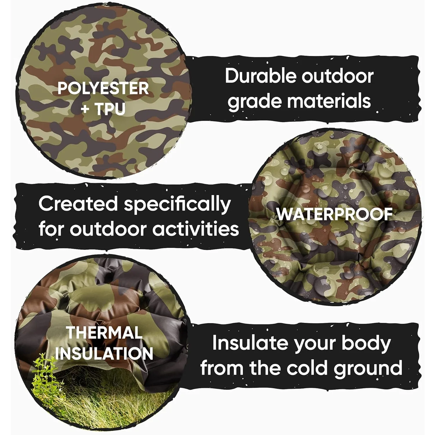 POWERLIX Ultralight Sleeping Pad for Camping with Inflating Bag, Carry Bag, Repair Kit – Compact Lightweight Camping Mat - Image 4