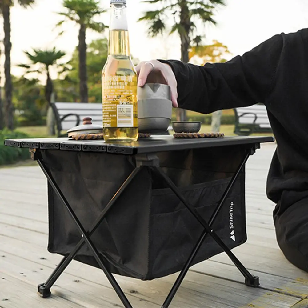 Outdoor Camping Folding Storage Bag Large Space Portable Storage Camping Bag Table Accessories Waterproof for Small Beach Table