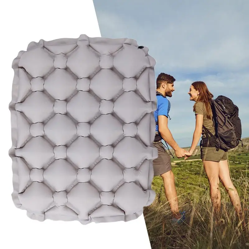 Inflatable Seat Cushion,Portable Lightweight Travel Air Sitting Pad,Moisture and Water Resistant Camping Chair Mat for Outdoor - Image 2