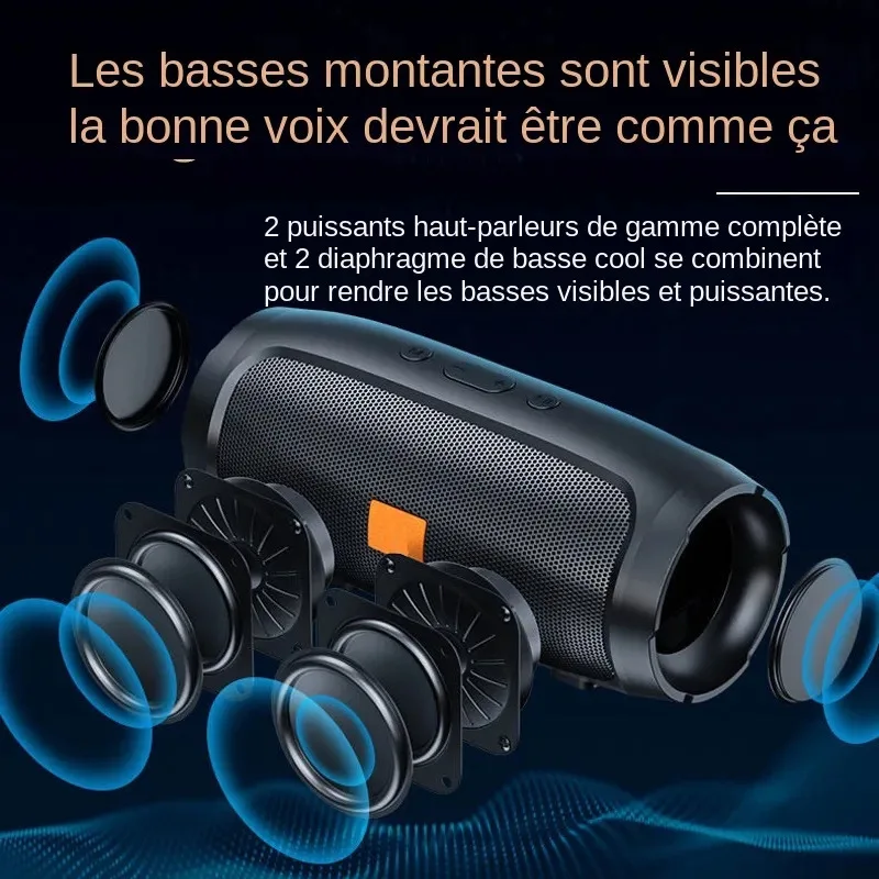 2025 NEW XIAOMI Portable Bluetooth Speaker Wireless High Fidelity Surround Sound Outdoor Waterproof Camping Party Loudspeaker - Image 4