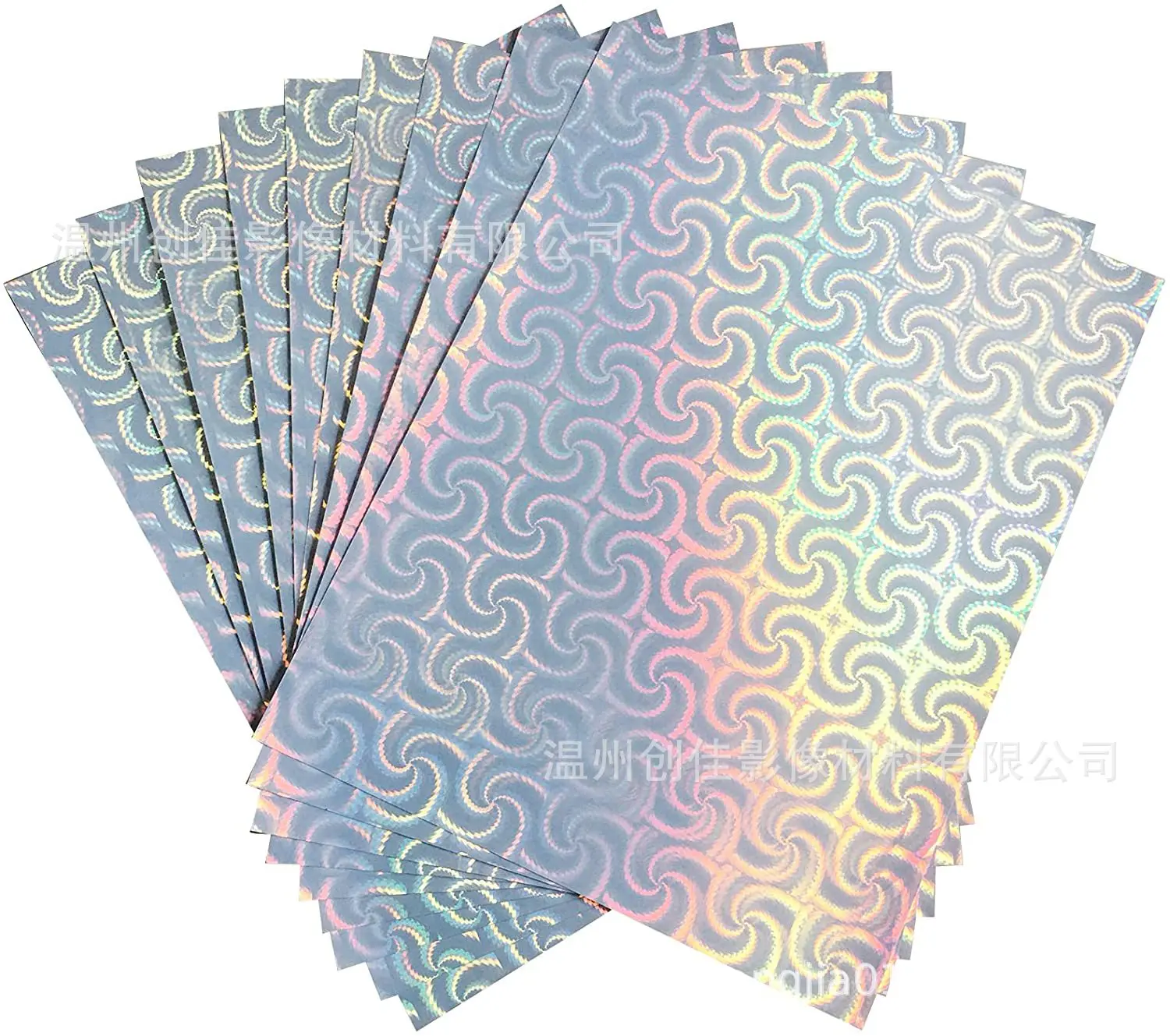 10Sheets Holographic Sticker Paper Vinyl Sticker Paper for Ink Jet Laser Printer Printable Adhesive Waterproof Dries Quickly - Image 13