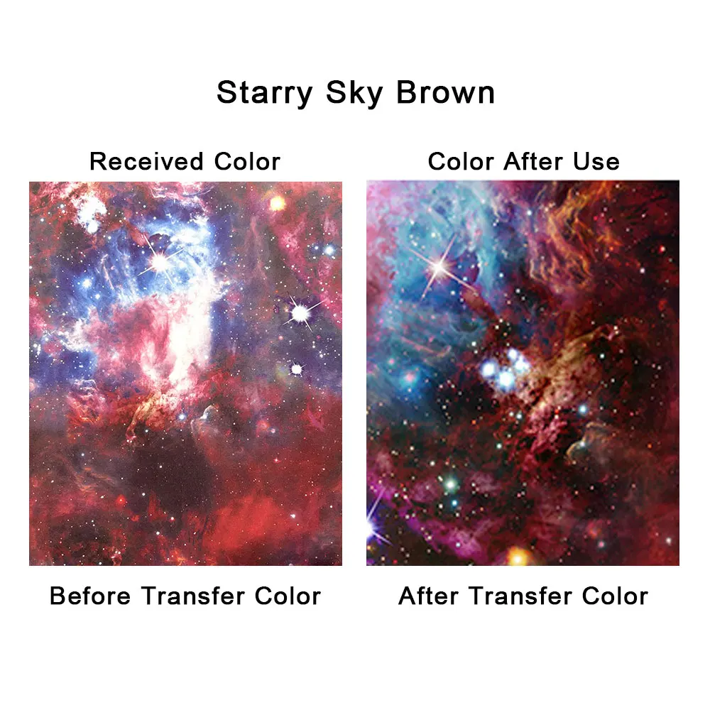 Infusible Ink Transfer Sheet 12" x 10"/19"/39" Galaxy Sublimation Transfer Paper for cut Mug DIY T- Shirts Coasters Tote Bags - Image 9