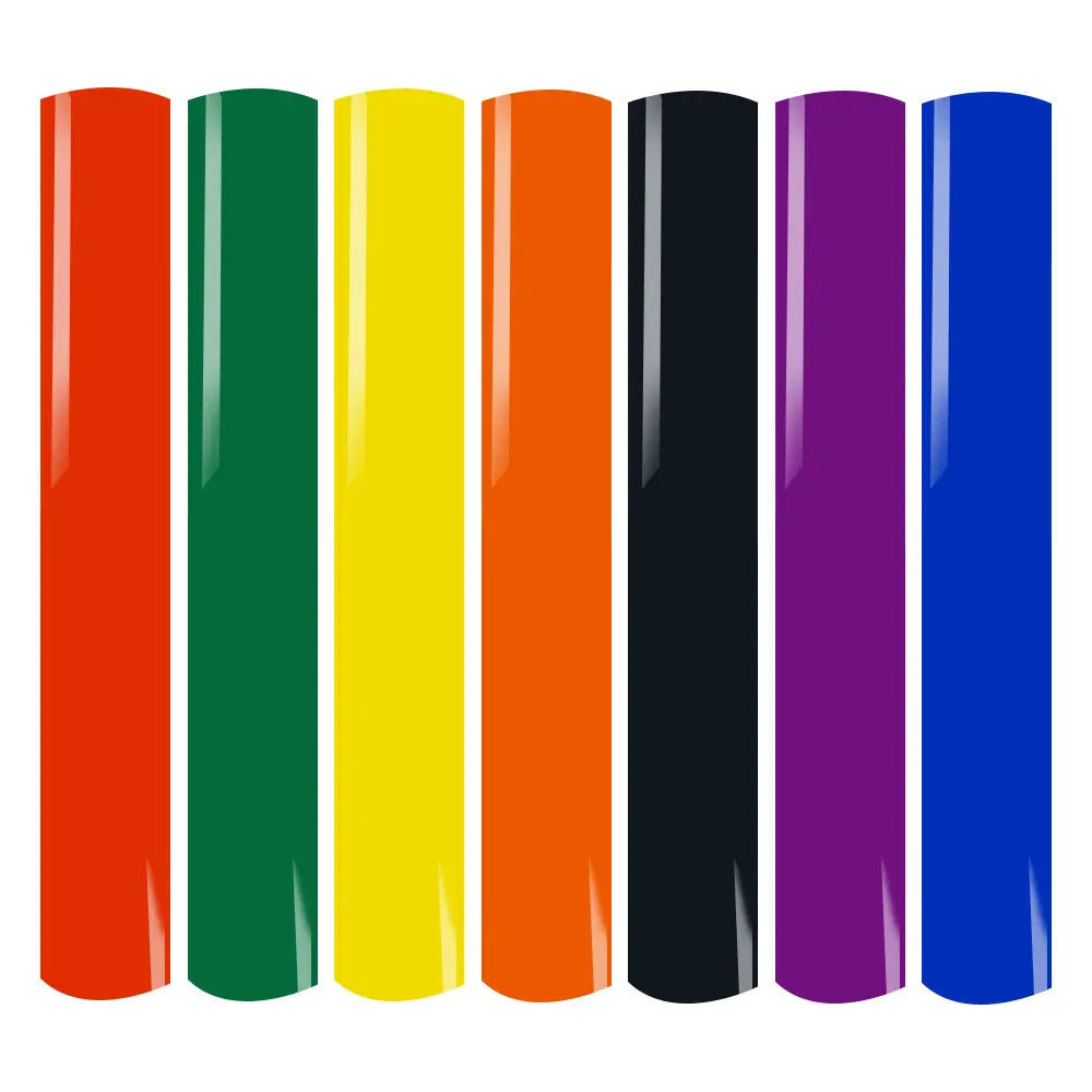 12"x39" Infusible Transfer Ink Vinyl Film Solid Color Sublimation Paper For Cut Mugs Heat Press DIY T-Shirts Coasters Decor