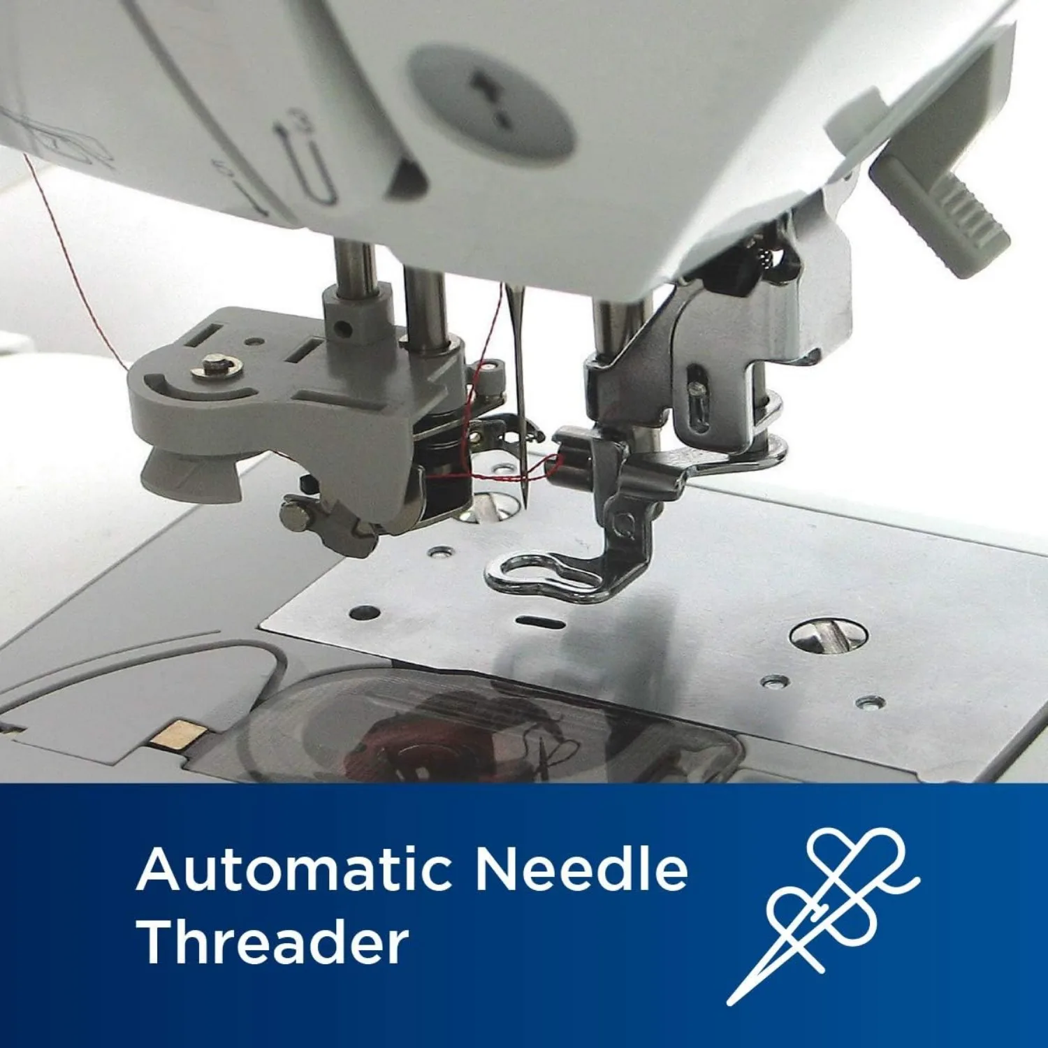 PE535 Embroidery Machine, 80 Built-in Designs, 4" x 4" Hoop Area, Large 3.2" LCD Touchscreen, USB Port, 9 Font Styles - Image 5