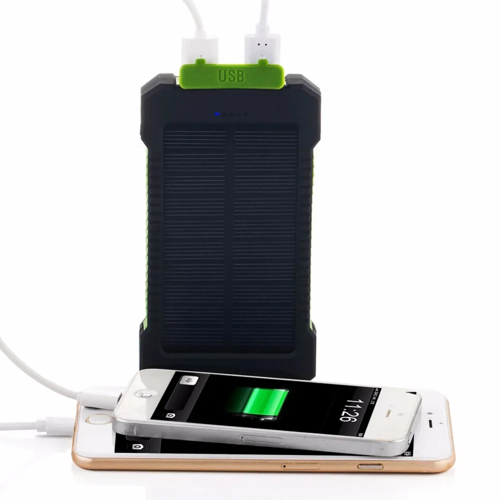 20000mAh Solar Power Bank External Battery backpack Fast Charger Powerbank With SOS Flashlight Poverbank For Smart Mobile Phone - Image 6