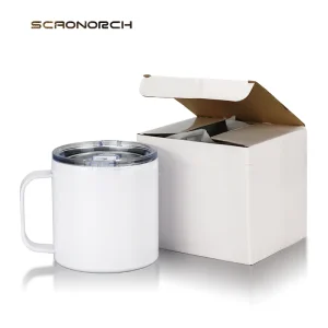 Sublimation Blanks Tumbler Coffee Mugs Milk Cup With Handle Lid Double Wall Stainless Steel Water Bottle Insulated Car Cup