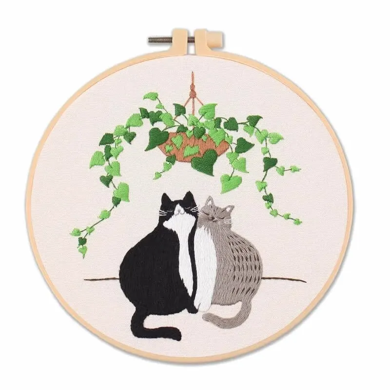 2024 New Embroidery Diy Material Package Kit Cat Pattern Cross Stitch Table Painting Hanging Picture - Image 11